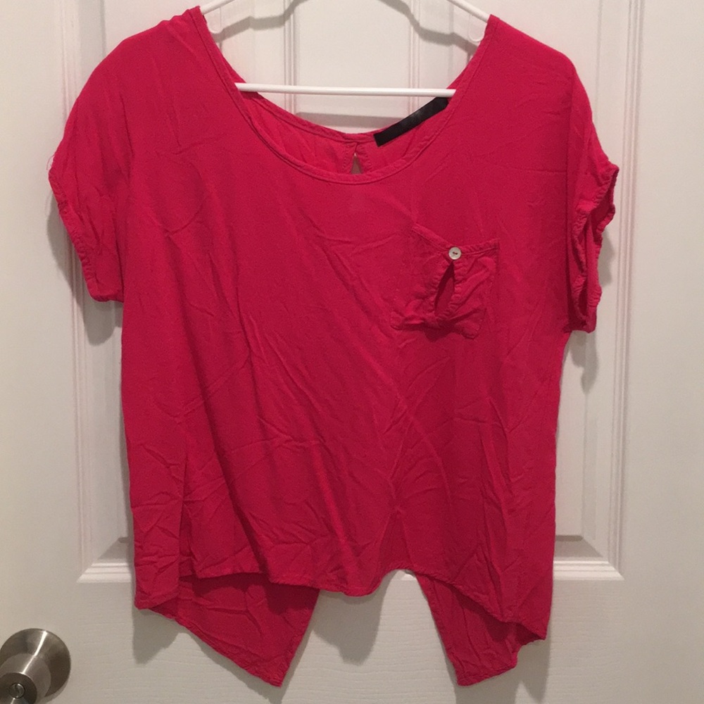 Hot pink blouse